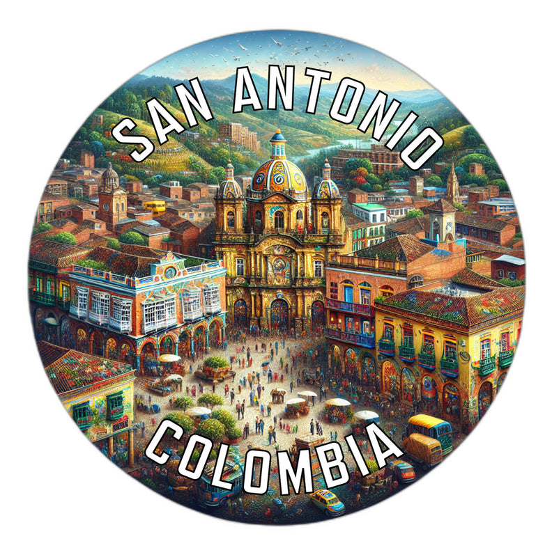 San Antonio Colombia Souvenir Vinyl Decal Sticker 3-Inch