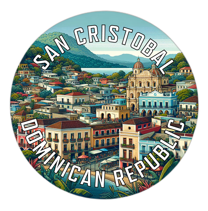 San Cristobal Dominican Republic Souvenir Die Cut Flat Magnet 2-Inch