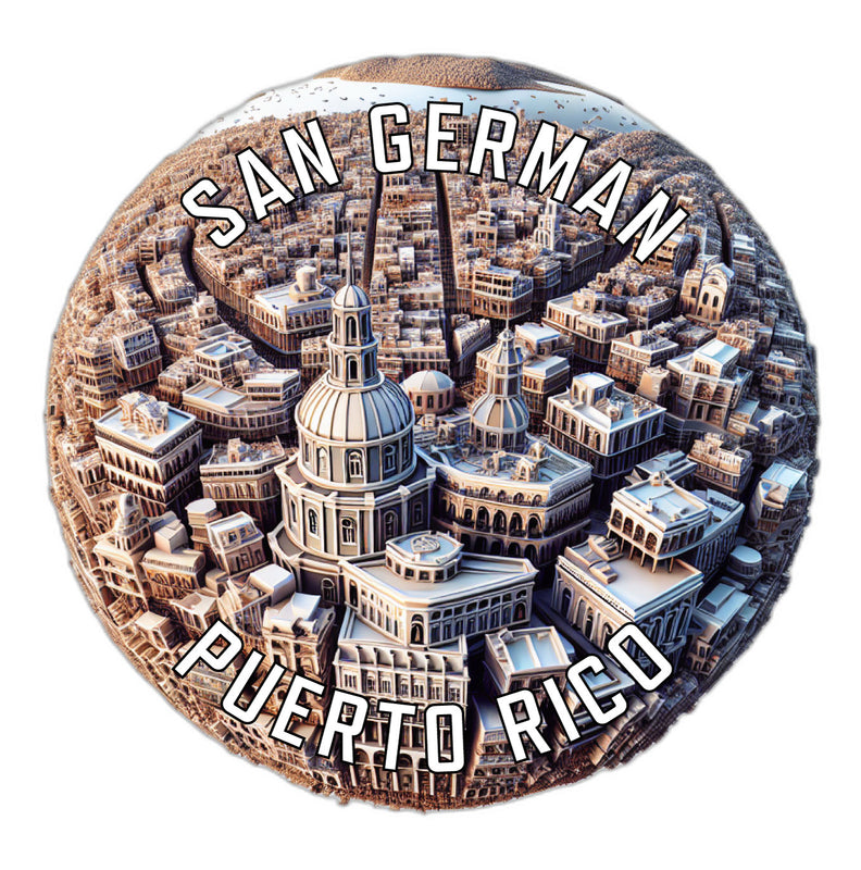 San German Puerto Rico Souvenir Vinyl Decal Sticker 4-Inch
