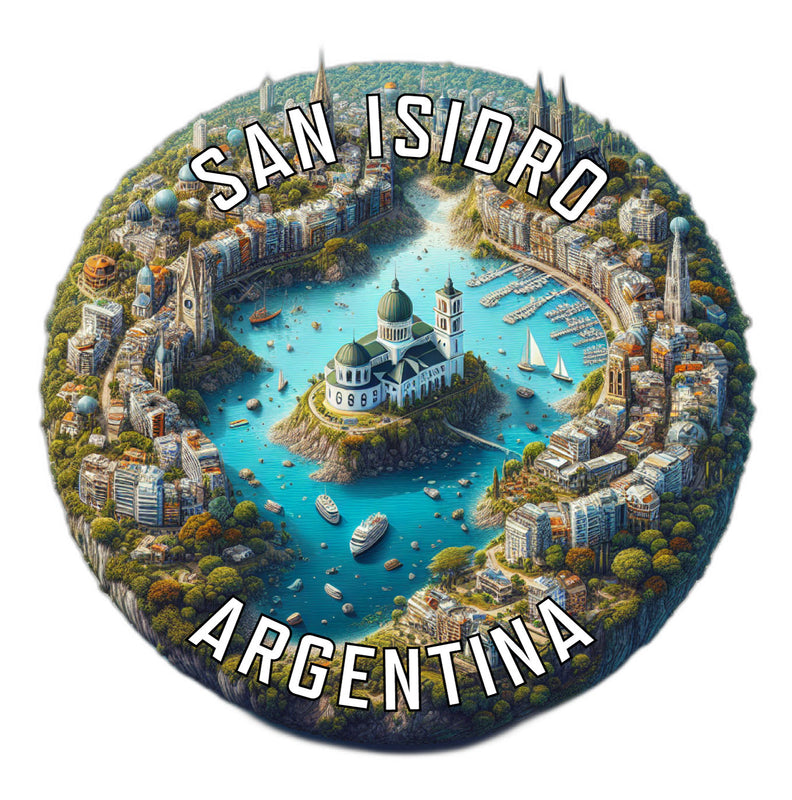 San Isidro Argentina Souvenir Die Cut Flat Magnet 2-Inch