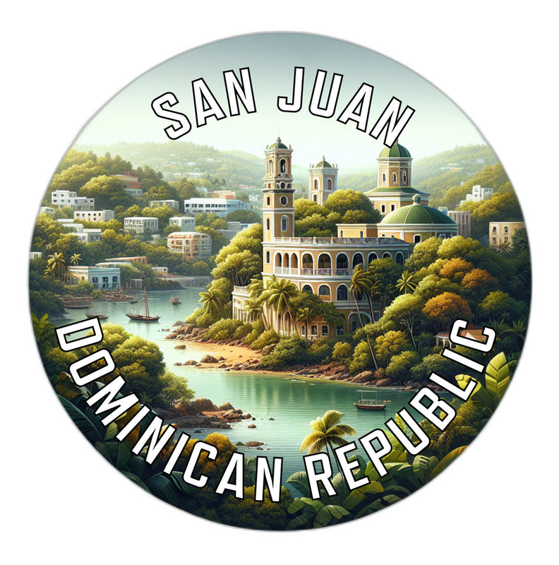 San Juan Dominican Republic Souvenir Die Cut Flat Magnet 6-Inch