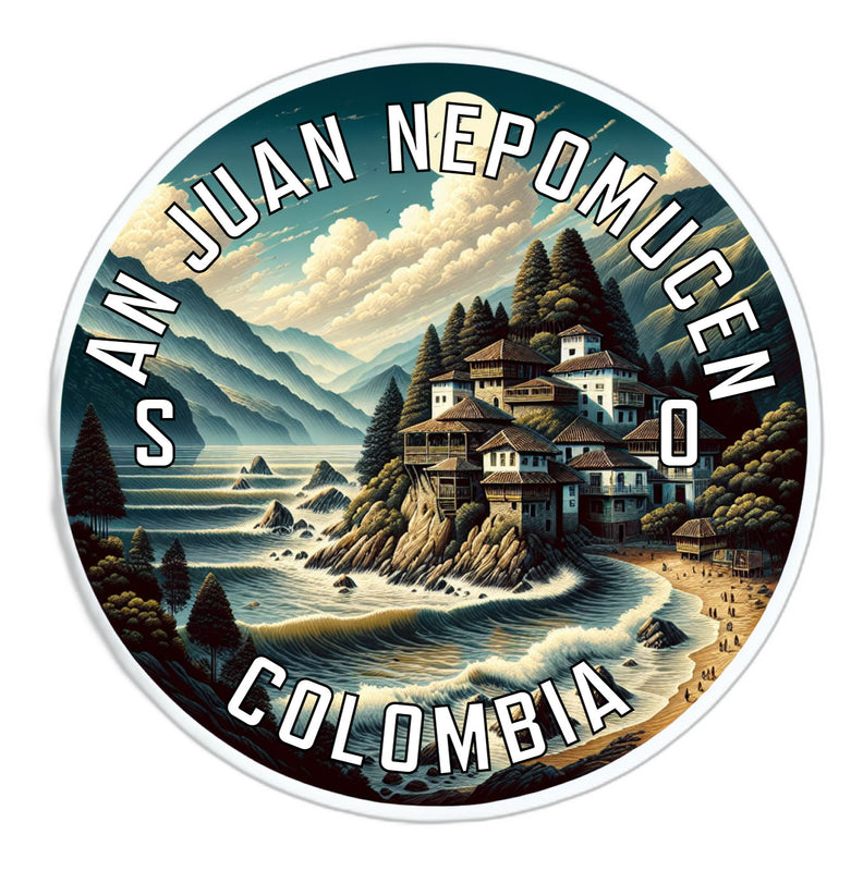 San Juan Nepomuceno Colombia Souvenir Die Cut Flat Magnet 3-Inch