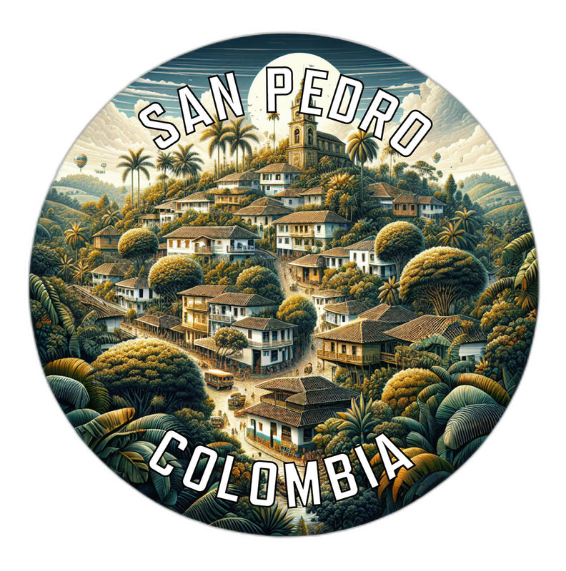 San Pedro Colombia Souvenir Vinyl Decal Sticker 2-Inch