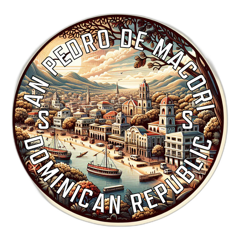 San Pedro de Macoris Dominican Republic Souvenir Die Cut Flat Magnet 2-Inch