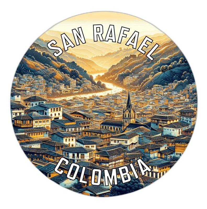 San Rafael Colombia Souvenir Die Cut Flat Magnet 4-Inch