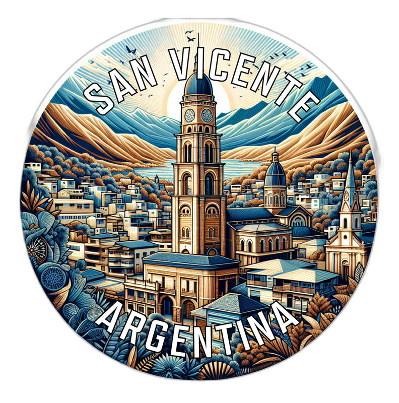 San Vicente Argentina Souvenir Die Cut Flat Magnet 3-Inch