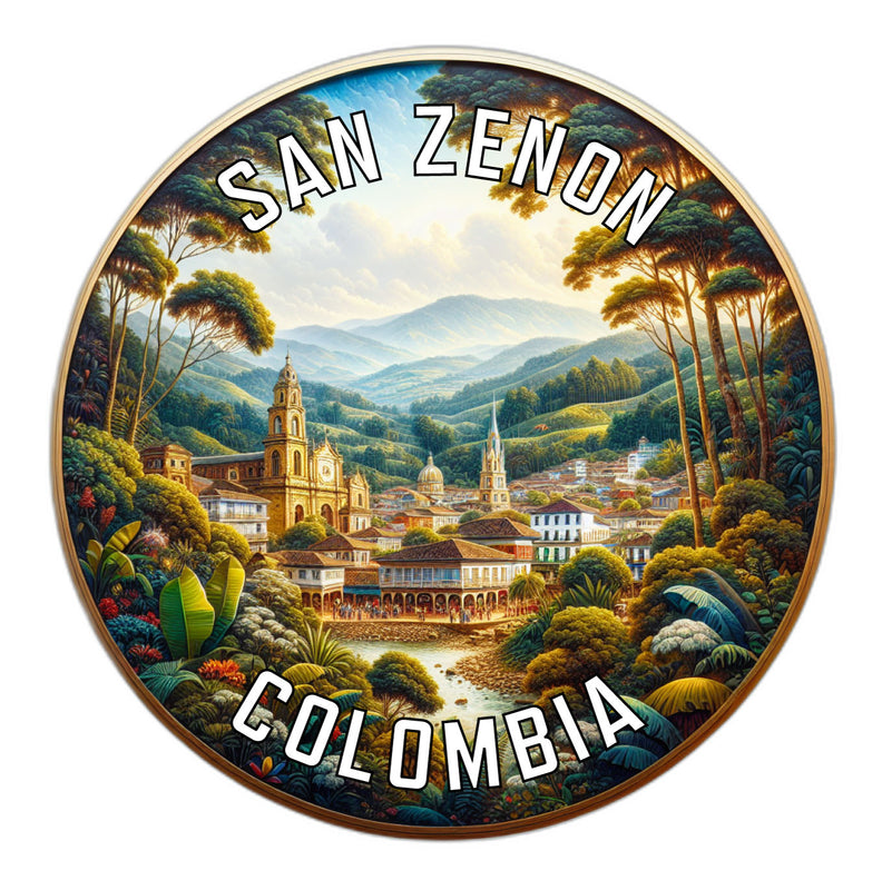 San Zenon Colombia Souvenir Vinyl Decal Sticker 4-Inch