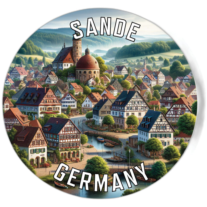 Sande Germany Souvenir Die Cut Flat Magnet 2-Inch