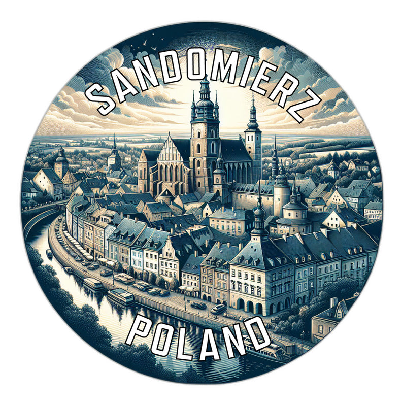 Sandomierz Poland Souvenir Vinyl Decal Sticker 6-Inch
