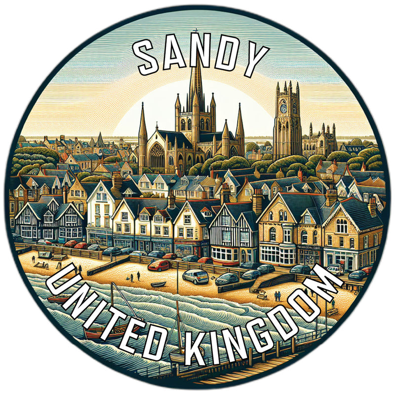 Sandy United Kingdom Souvenir Vinyl Decal Sticker 2-Inch