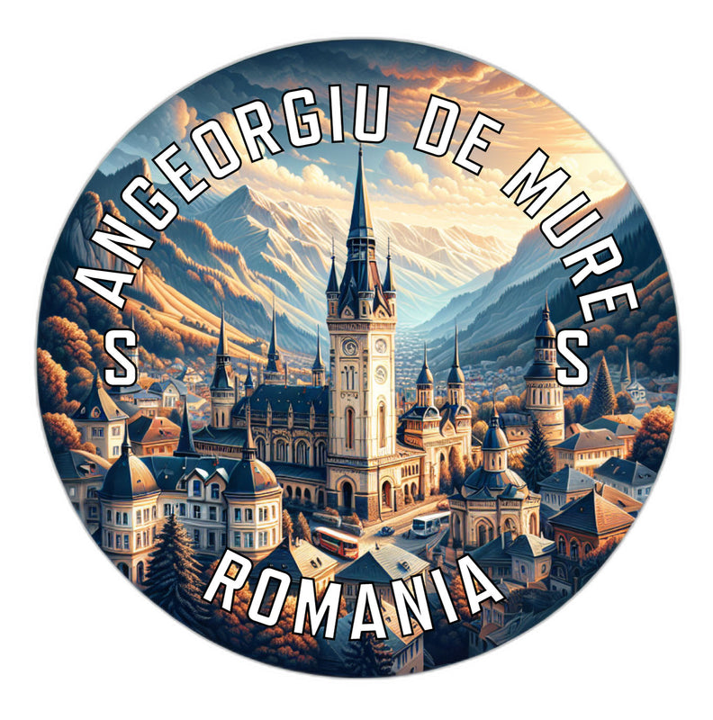 Sangeorgiu de Mures Romania Souvenir Die Cut Flat Magnet 6-Inch