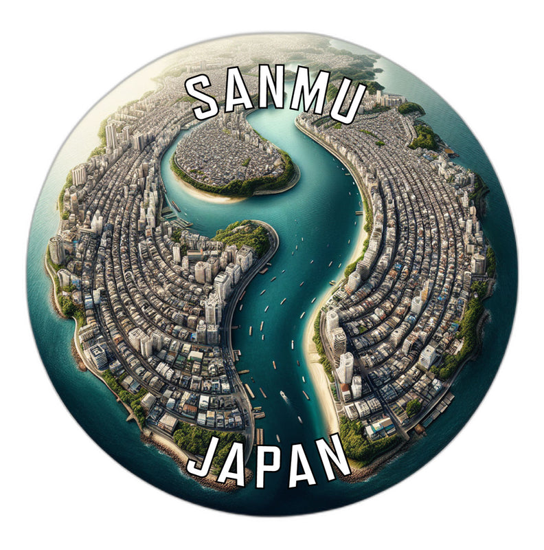 Sanmu Japan Souvenir Vinyl Decal Sticker 3-Inch