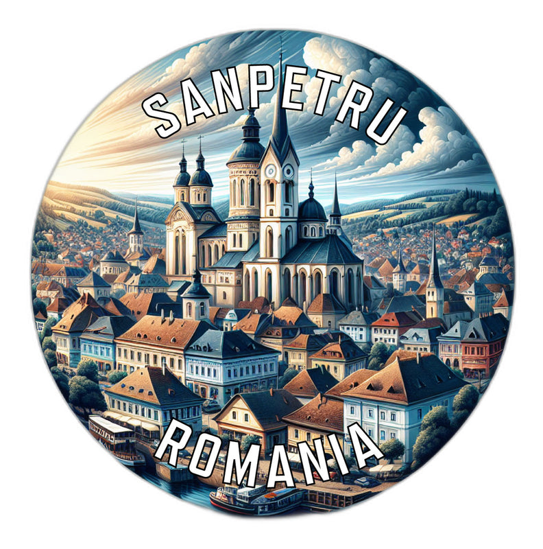Sanpetru Romania Souvenir Vinyl Decal Sticker 3-Inch