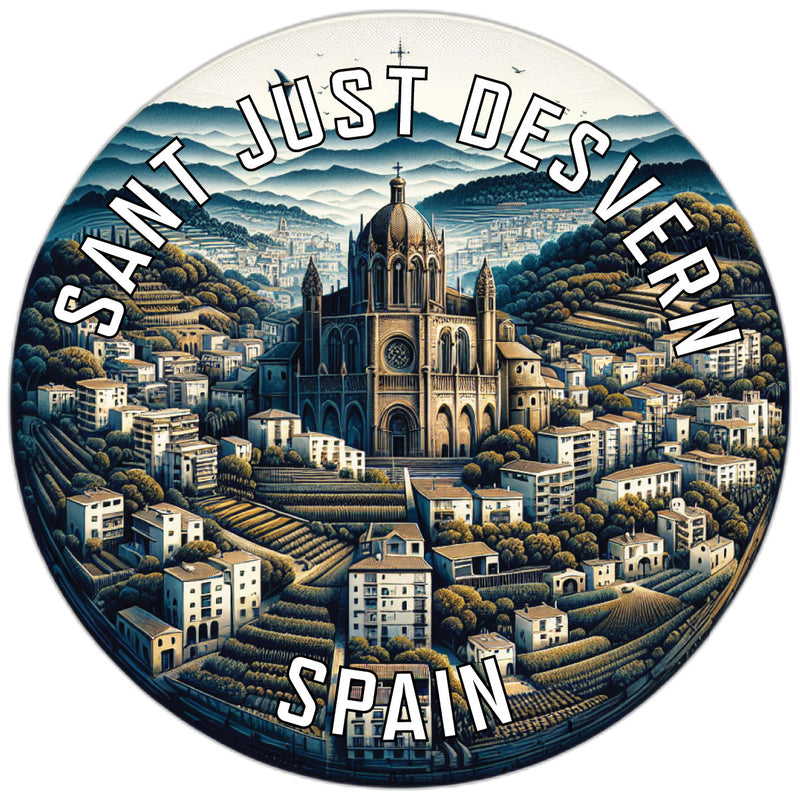 Sant Just Desvern Spain Souvenir Die Cut Flat Magnet 2-Inch