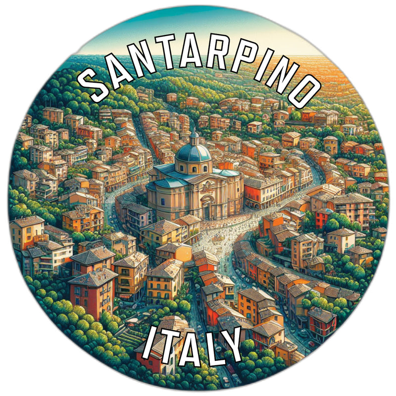 SantArpino Souvenir Die Cut Flat Magnet 4-Inch
