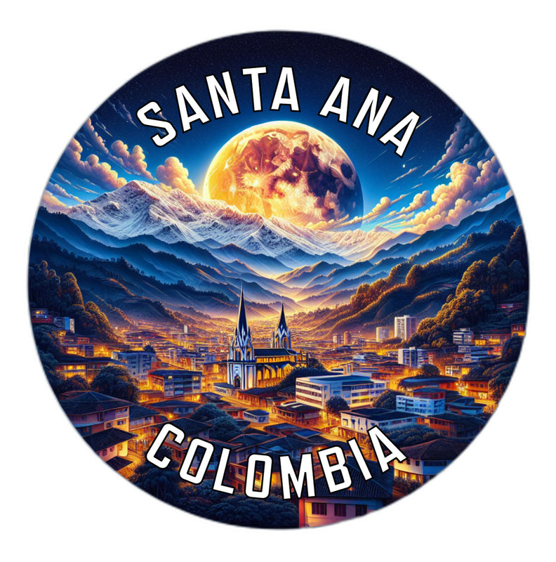 Santa Ana Colombia Souvenir Die Cut Flat Magnet 3-Inch