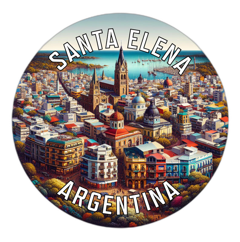 Santa Elena Argentina Souvenir Die Cut Flat Magnet 6-Inch