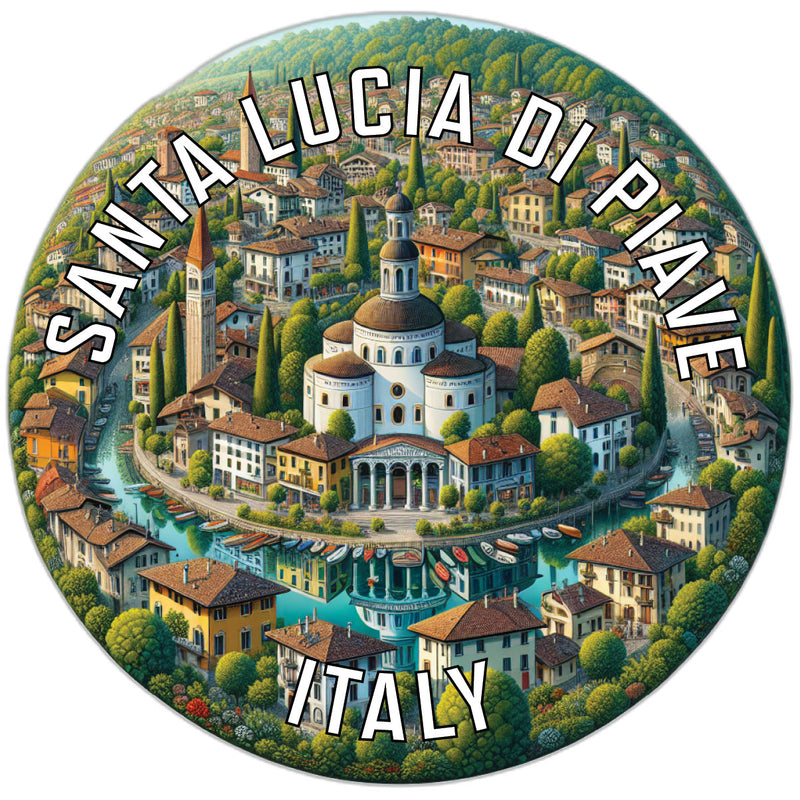 Santa Lucia di Piave Italy Souvenir Die Cut Flat Magnet 6-Inch