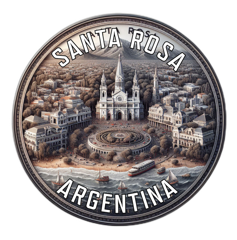 Santa Rosa Argentina Souvenir Die Cut Flat Magnet 6-Inch