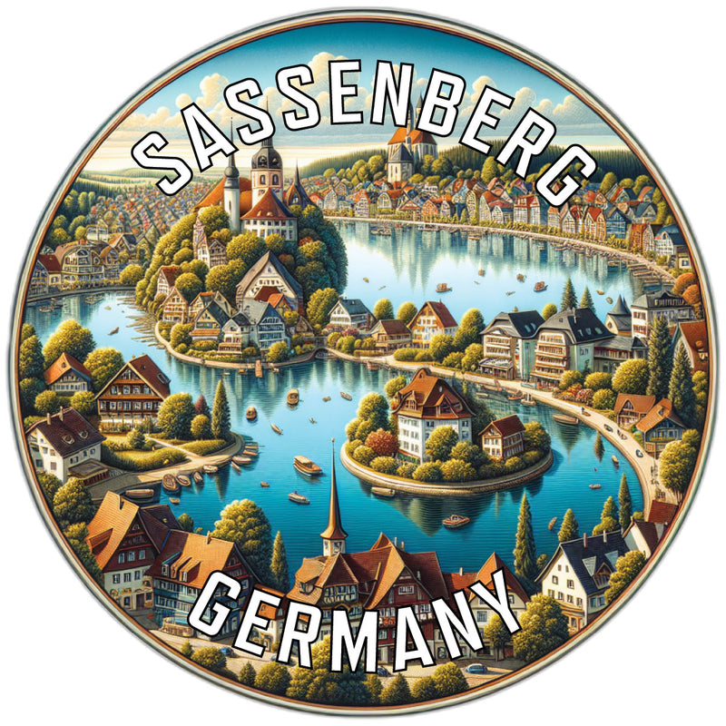 Sassenberg Germany Souvenir Vinyl Decal Sticker 2-Inch
