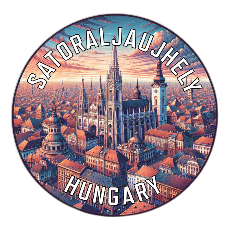 Satoraljaujhely Hungary Souvenir Die Cut Flat Magnet 6-Inch