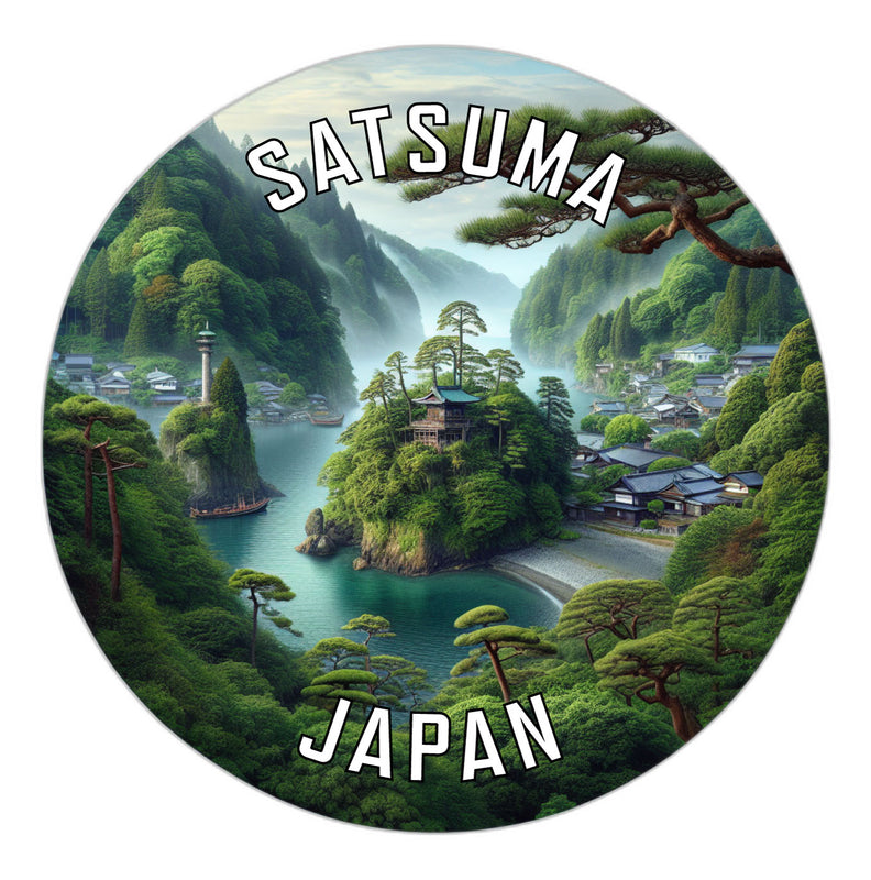 Satsuma Japan Souvenir Die Cut Flat Magnet 6-Inch