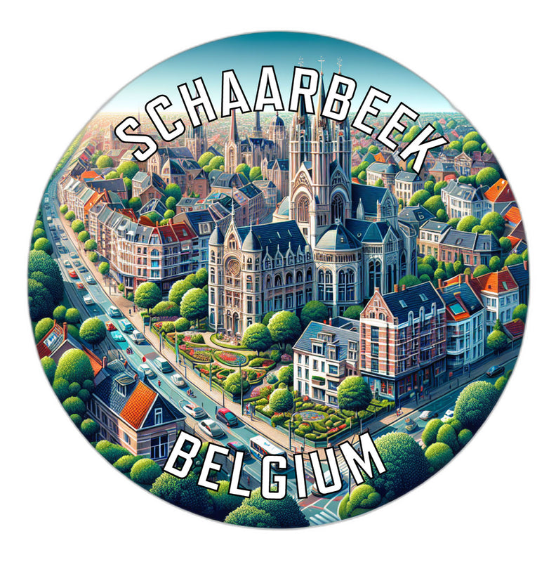 Schaarbeek Belgium Souvenir Vinyl Decal Sticker 2-Inch