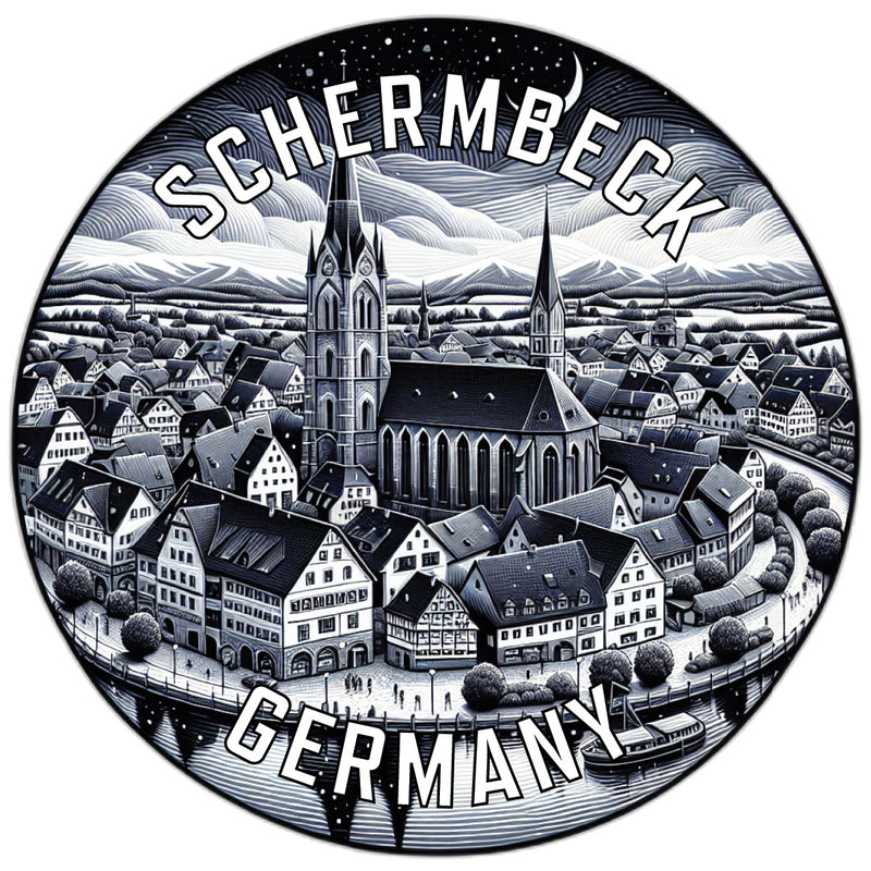Schermbeck Germany Souvenir Die Cut Flat Magnet 6-Inch