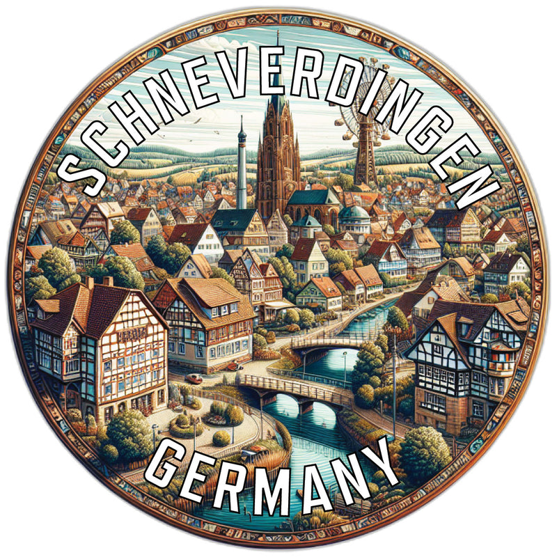 Schneverdingen Germany Souvenir Die Cut Flat Magnet 2-Inch