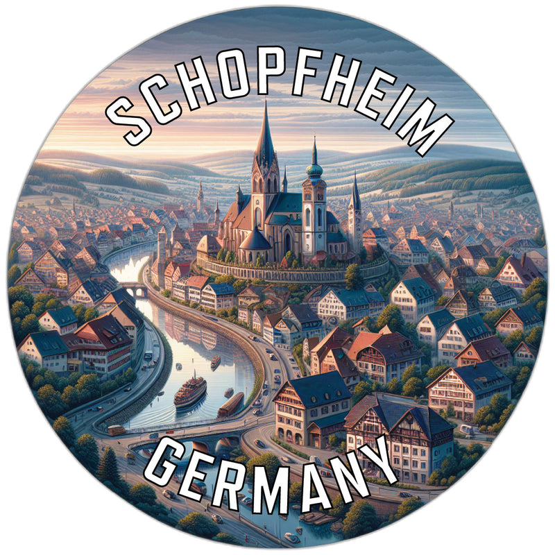 Schopfheim Germany Souvenir Die Cut Flat Magnet 2-Inch