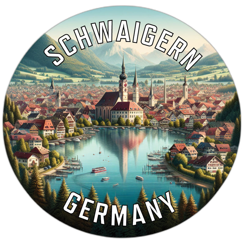 Schwaigern Germany Souvenir Die Cut Flat Magnet 6-Inch