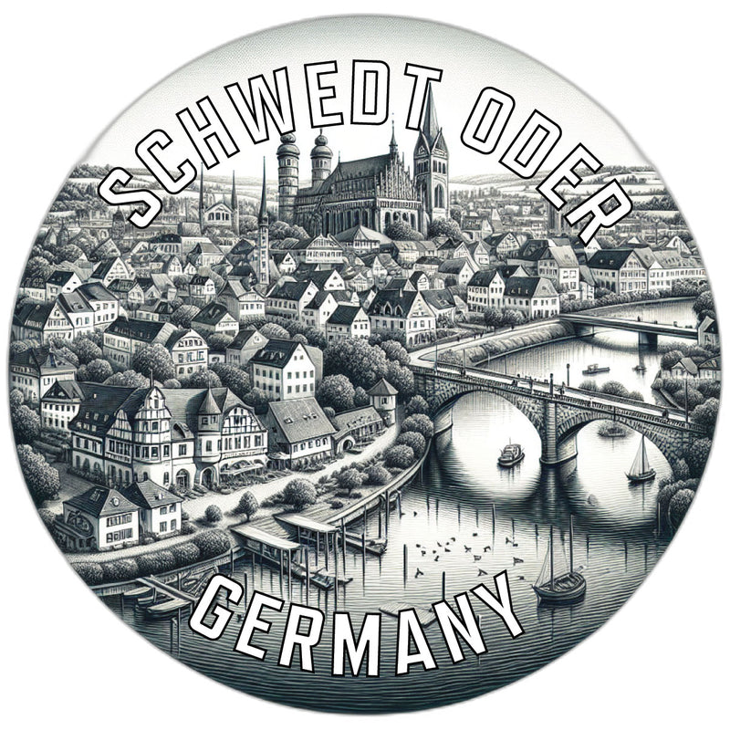 Schwedt Oder Germany Souvenir Die Cut Flat Magnet 2-Inch