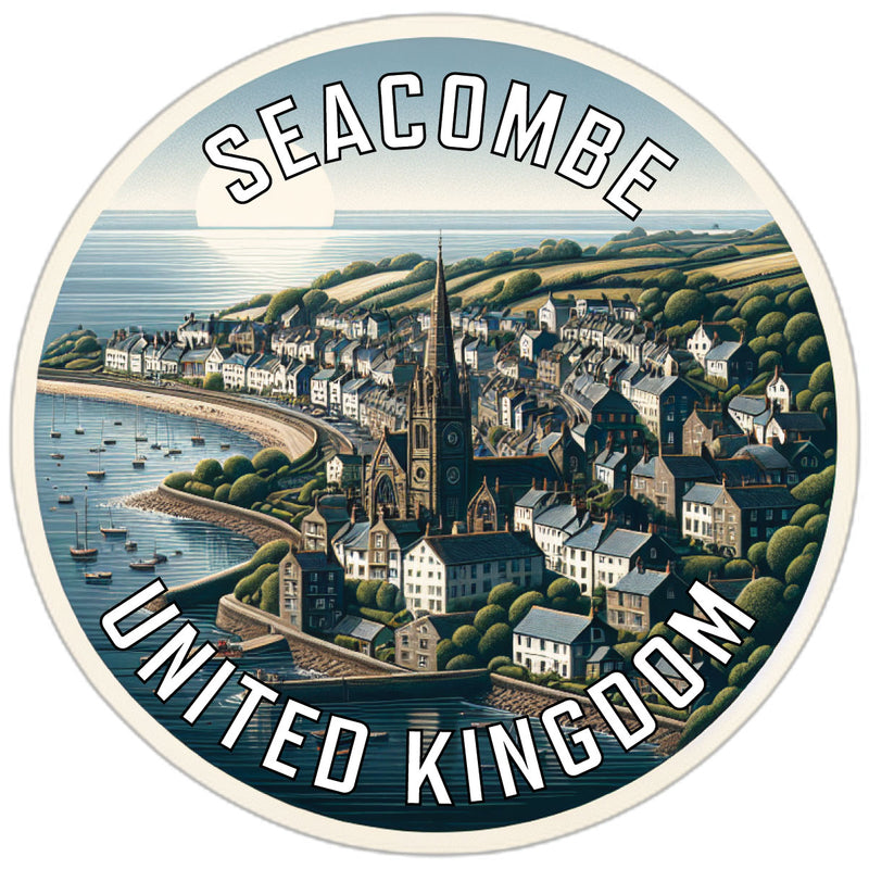 Seacombe United Kingdom Souvenir Die Cut Flat Magnet 6-Inch