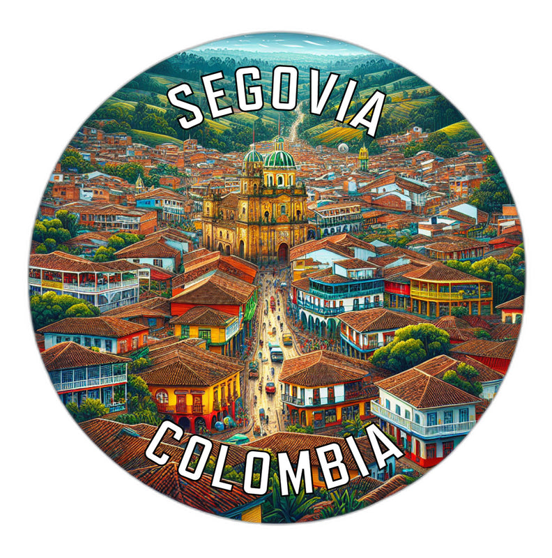 Segovia Colombia Souvenir Die Cut Flat Magnet 2-Inch