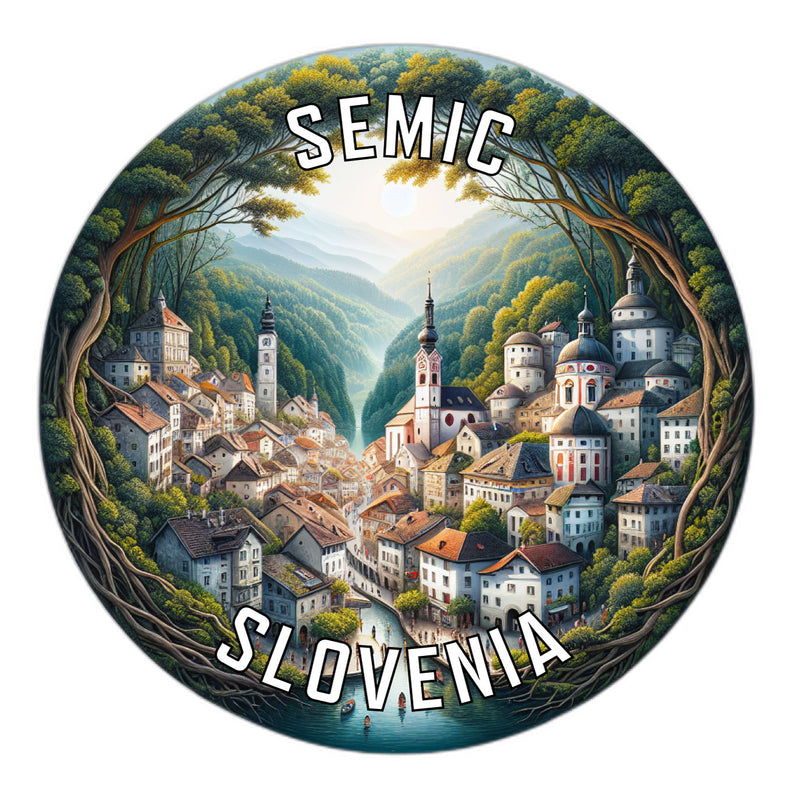 Semic Slovenia Souvenir Vinyl Decal Sticker 2-Inch