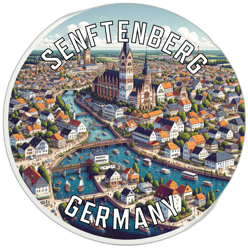 Senftenberg Germany Souvenir Die Cut Flat Magnet 6-Inch