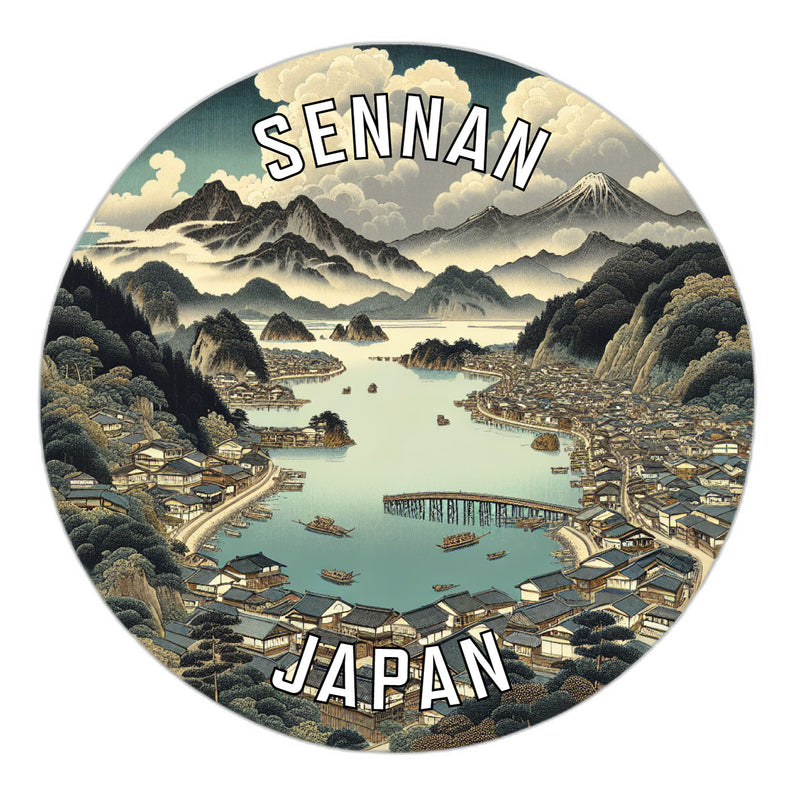 Sennan Japan Souvenir Die Cut Flat Magnet 2-Inch