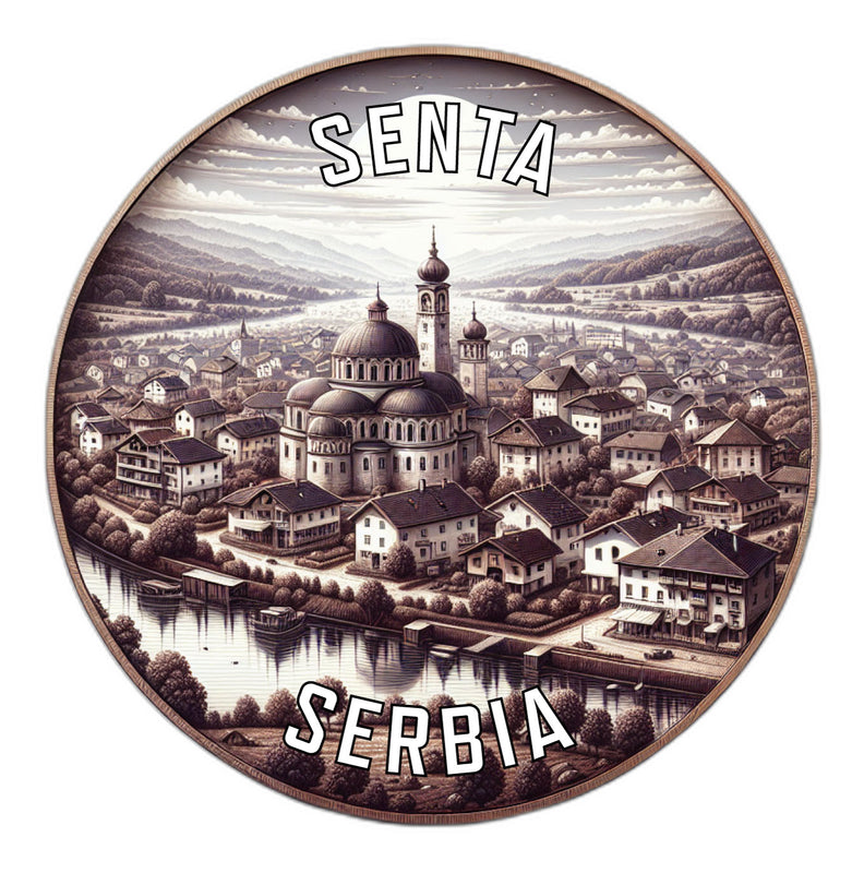 Senta Serbia Souvenir Vinyl Decal Sticker 2-Inch