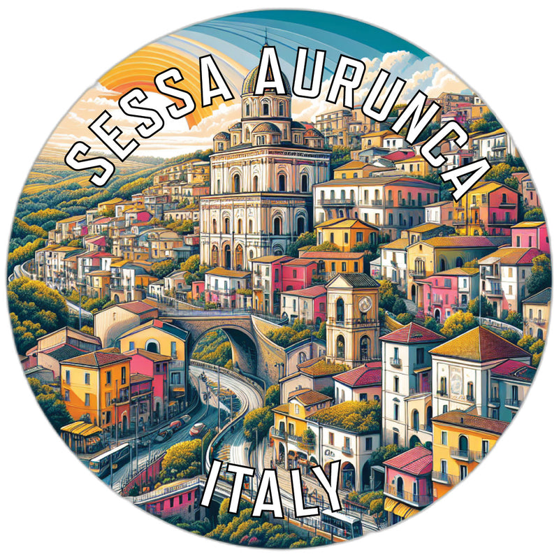 Sessa Aurunca Italy Souvenir Die Cut Flat Magnet 6-Inch