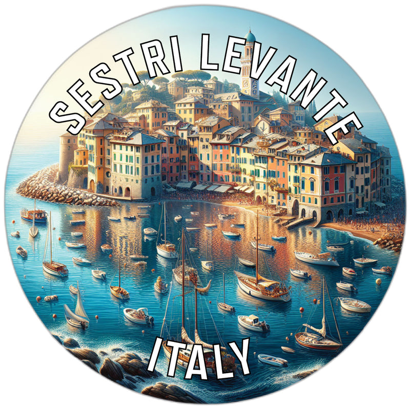 Sestri Levante Italy Souvenir Die Cut Flat Magnet 6-Inch