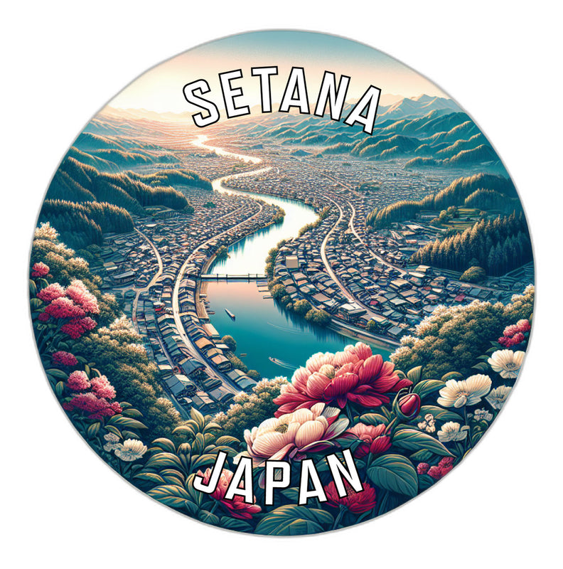 Setana Japan Souvenir Vinyl Decal Sticker 2-Inch