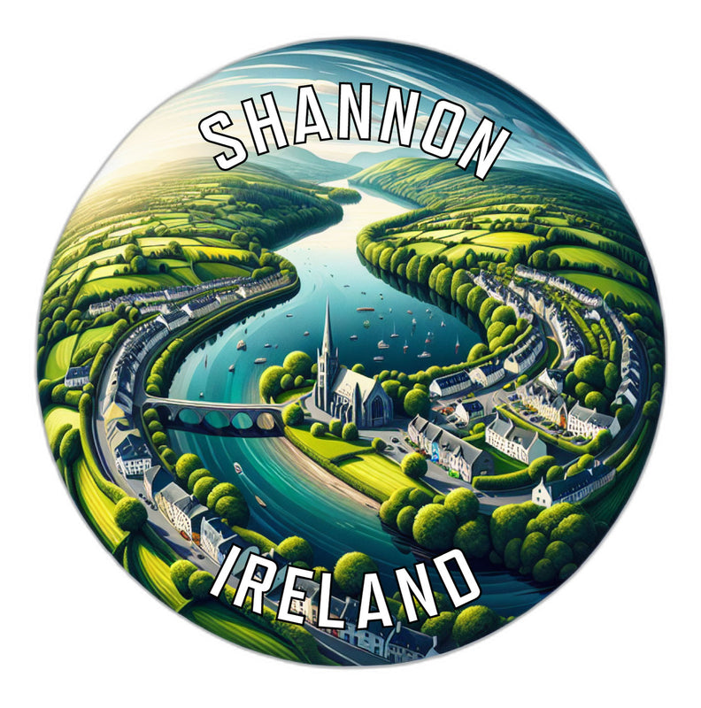 Shannon Ireland Souvenir Die Cut Flat Magnet 2-Inch