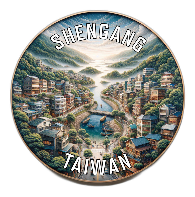 Shengang Taiwan Souvenir Vinyl Decal Sticker 6-Inch