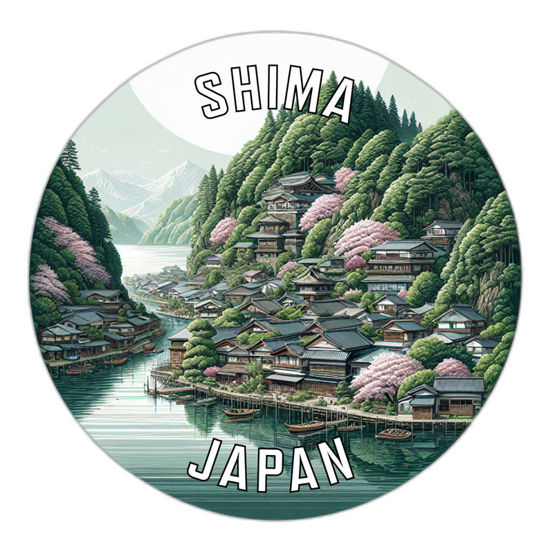 Shima Japan Souvenir Die Cut Flat Magnet 2-Inch
