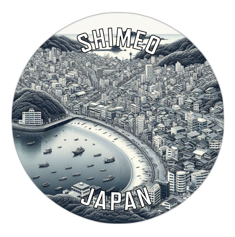 Shimeo Japan Souvenir Die Cut Flat Magnet 6-Inch