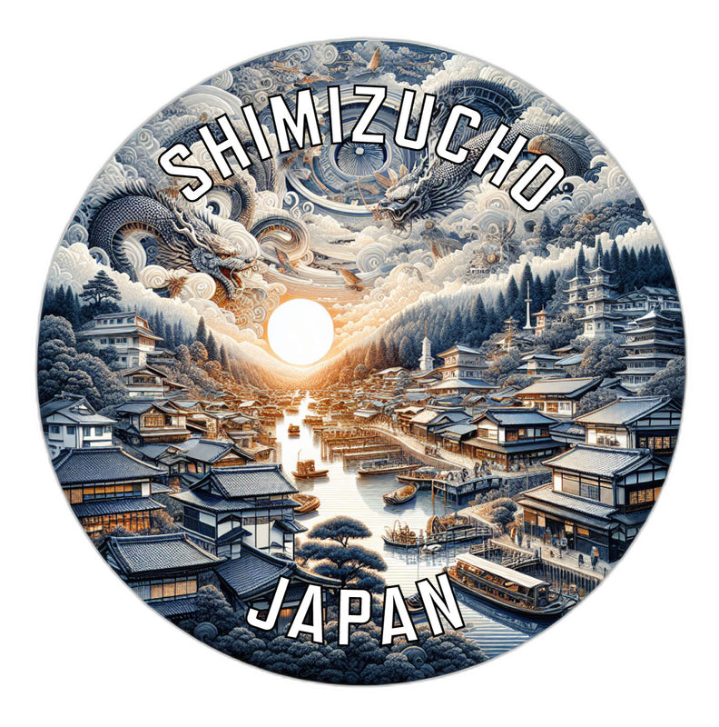 Shimizucho Japan Souvenir Vinyl Decal Sticker 6-Inch