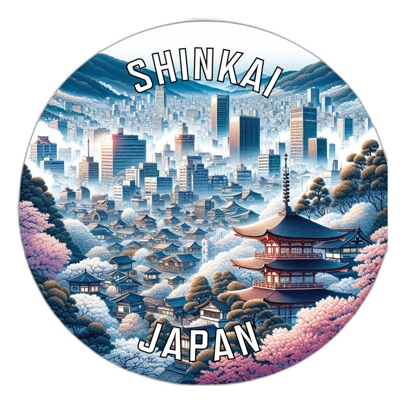 Shinkai Japan Souvenir Vinyl Decal Sticker 2-Inch