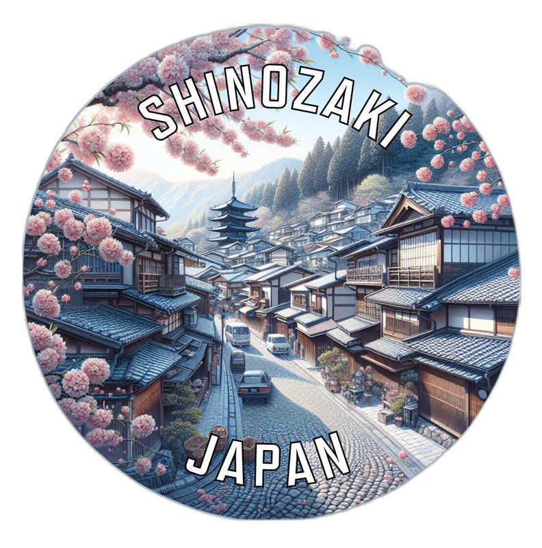 Shinozaki Japan Souvenir Vinyl Decal Sticker 2-Inch