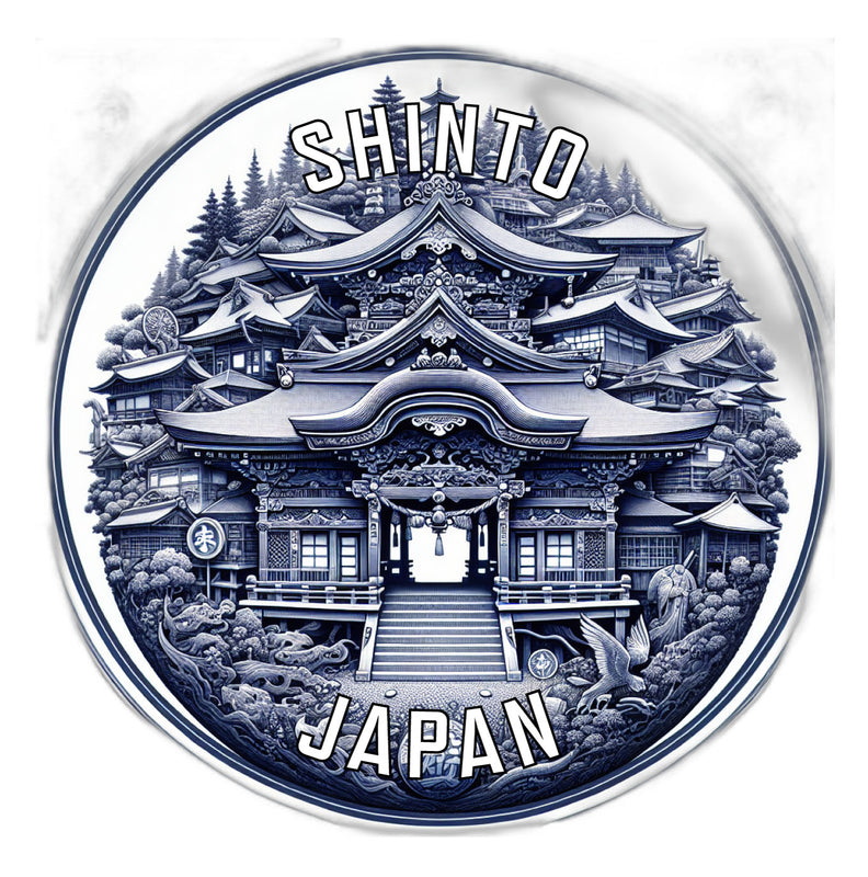 Shinto Japan Souvenir Vinyl Decal Sticker 6-Inch