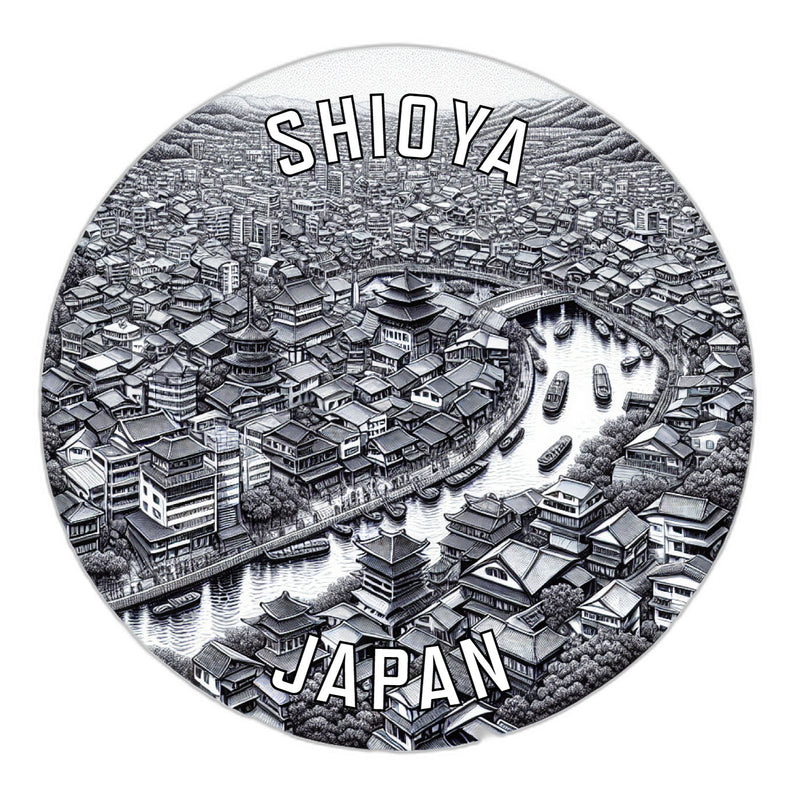 Shioya Japan Souvenir Die Cut Flat Magnet 2-Inch